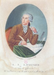 Antoine Laurent de Lavoisier (1743-94) gravé par Tassaert, c.1794